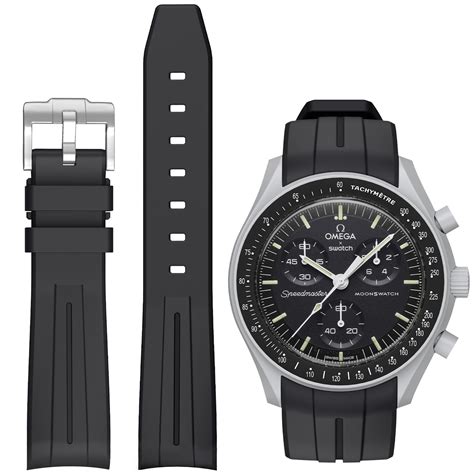 omega swatch silicone strap|swatch omega watch band.